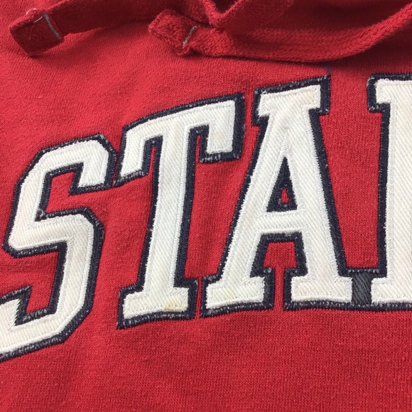 Starter men’s hoodie sweatshirt S spell out Red - Picture 3 of 9